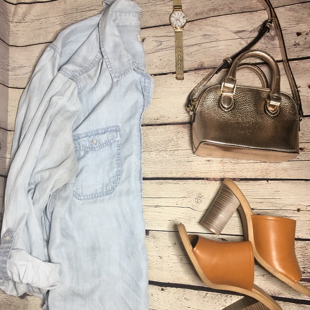 TALBOTS PETITE DENIM SHIRT